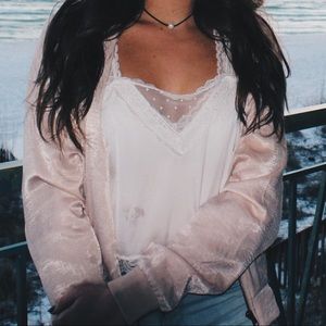 white laced crop top